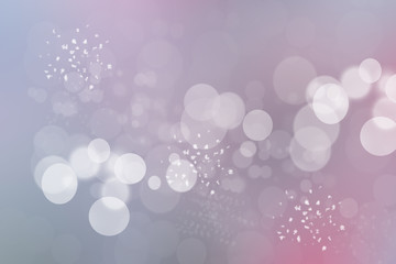 Abstract festive blur bright pink background with white bokeh lights. Template for your product display montage. Beautiful texture.