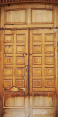 old wooden door
