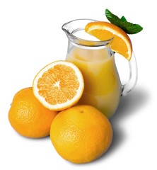 Pitcher of freshly squeezed orange juice