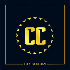 Initial Letter CC Logo Template Design