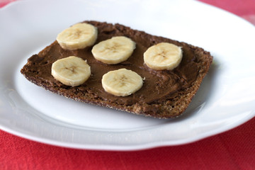 Bread with carob and bananas.