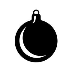 Toy ball for holiday fir-tree. New year symbol.