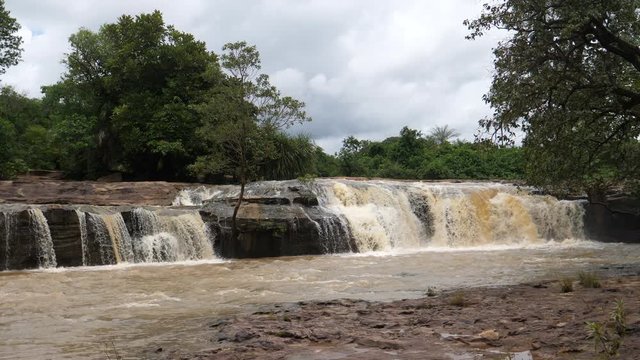Waterfall at the Farako falls in Mali, Africa