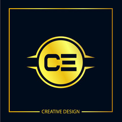 Initial Letter CE Logo Template Design