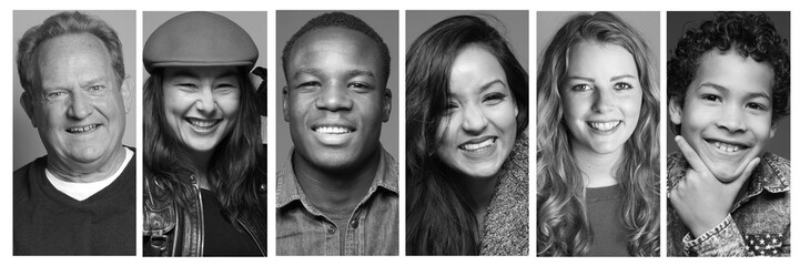 Portraits of different people