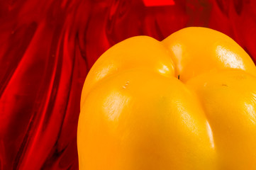 colorful mix of the freshest red and yellow paprika, bell pepper