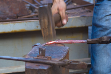 a blacksmith makes of hot metal unique iron rose