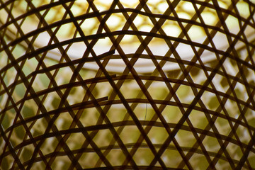 Close up yellow lamp at night.