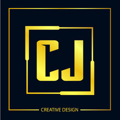 Initial Letter CJ Logo Template Design