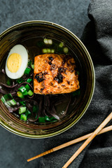 Sesame Ginger Salmon Noodles