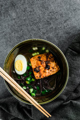 Sesame Ginger Salmon Noodles
