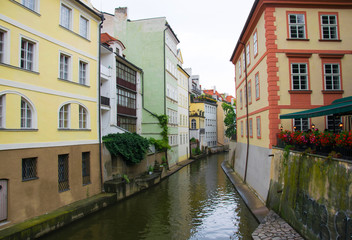 Fototapeta na wymiar The Certovka River in Prague