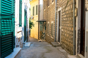 street in old town, Herceg Novi, Montenegro