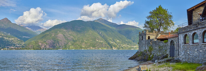 Comer See-Panorama aus Santa Maria Rezzonico 