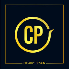 Initial Letter CP Logo Template Design