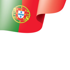 Portugal flag, vector illustration on a white background