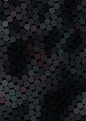 dark black futuristic background of circles