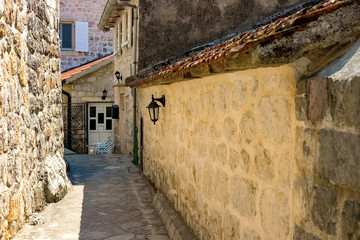 narrow street in old town