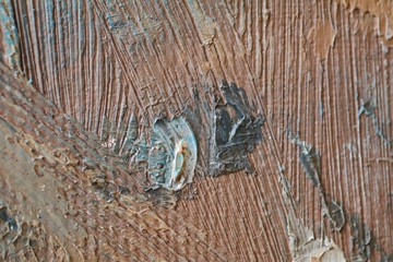 Close up texture with brush strokes and palette knife strokes. Suitable for creative ideas,...