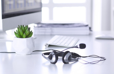 Communication support, call center and customer service help de