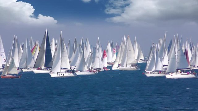 Regatta Barcolana, Sailing boat race in the Gulf of Trieste, Italy
