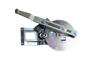 window lifter mechanism truck isolated on white background