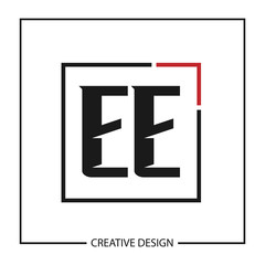Initial Letter EE Logo Template Design