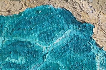 Close up of  painting texture with brush strokes and palette knife strokes. Suitable for creative...