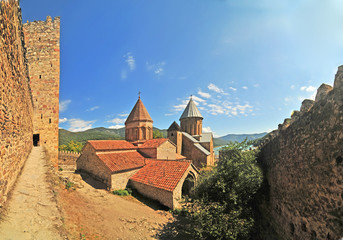 Ananuri  -  a castle complex  with church of the Mother of God on the Aragvi River in Georgia,    © robnaw