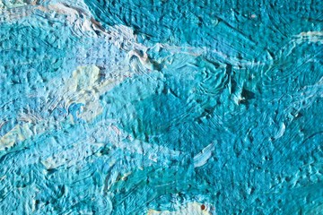Close up of  painting texture with brush strokes and palette knife strokes. Suitable for creative...