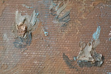 Close up of  painting texture with brush strokes and palette knife strokes. Suitable for creative...