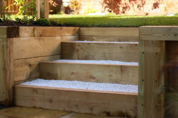 Garden sleeper steps - Powered by Adobe