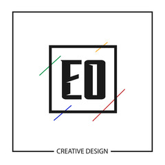 Initial Letter EO Logo Template Design