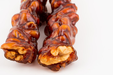 Turkish sweet walnut sausage
