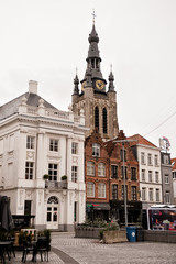 Fototapeta na wymiar old town in kortrijk