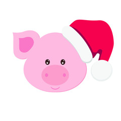 happy vector pig