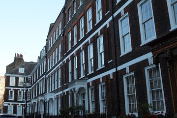 Häuserzeile in London.