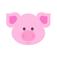 Obraz na płótnie Canvas happy vector pig