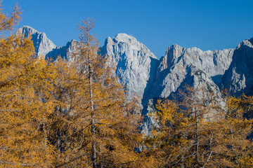 Autumn in Slovenia mountains, Triglav national park