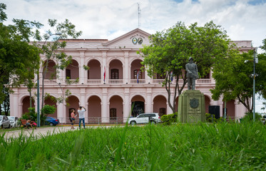 Fototapeta na wymiar View of central part of Asuncion, Paraguay