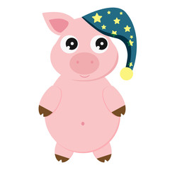 Pig art illustration