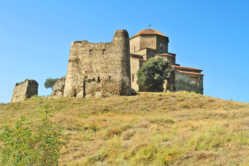 Jvari Monastery -  a sixth century Georgian Orthodox monastery near Mtskheta Georgia   © robnaw