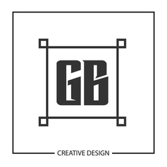 Initial Letter GB Logo Template Design