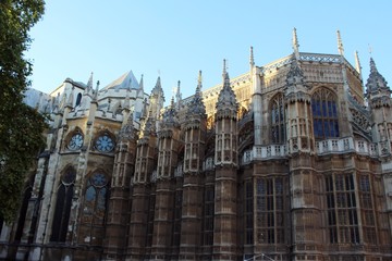 Fototapeta na wymiar Houses of Parliament in London.