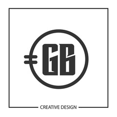 Initial Letter GB Logo Template Design