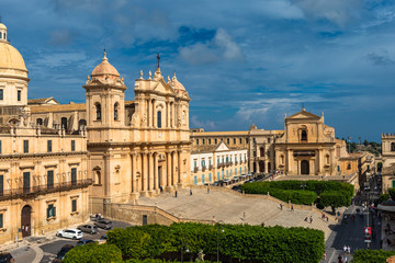 Fototapeta na wymiar Nicholas Cathedral of Noto, Sicily, Italy.