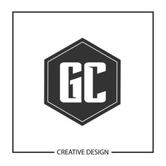 Initial Letter GC Logo Template Design