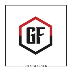 Initial Letter GF Logo Template Design