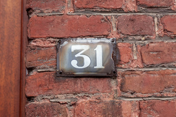 House numbers from France, Belguim, Sweden, Denmark, Finland and St Petersburg