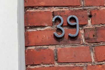 House numbers from France, Belguim, Sweden, Denmark, Finland and St Petersburg